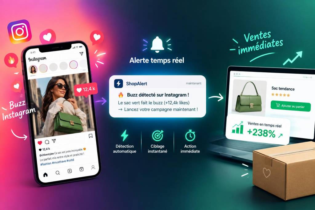 Comment créer une alerte temps réel qui transforme un buzz instagram en ventes immédiates
