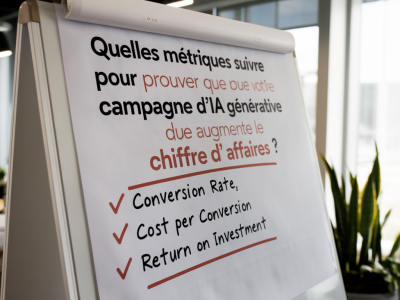 Quelles métriques suivre pour prouver que votre campagne d'ia générative augmente le chiffre d'affaires
