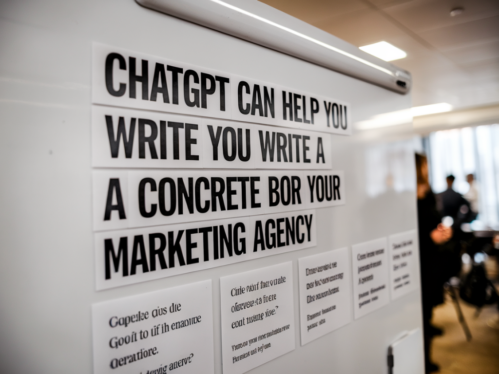 comment rédiger un brief ultra‑concret pour votre agence marketing grâce à chatgpt (exemples à copier)