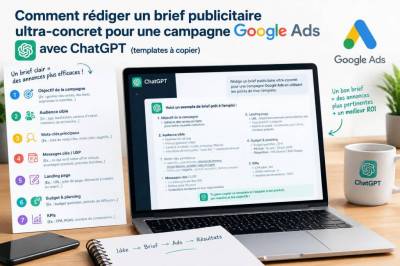 Comment rédiger un brief publicitaire ultra‑concret pour une campagne google ads avec chatgpt (templates à copier)