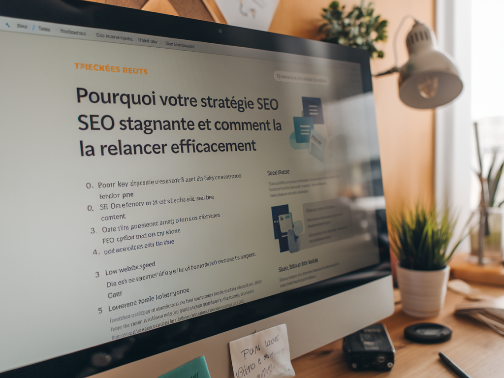 Pourquoi votre stratégie seo stagne et comment la relancer efficacement