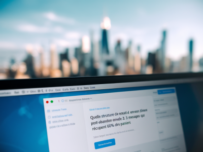 Quelle structure d'email de relance post‑abandon envoie 3 messages qui récupèrent 60% des paniers