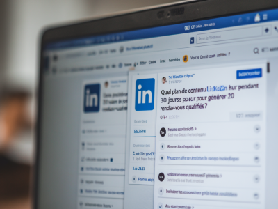 Quel plan de contenu linkedin publier pendant 30 jours pour générer 20 rendez‑vous qualifiés